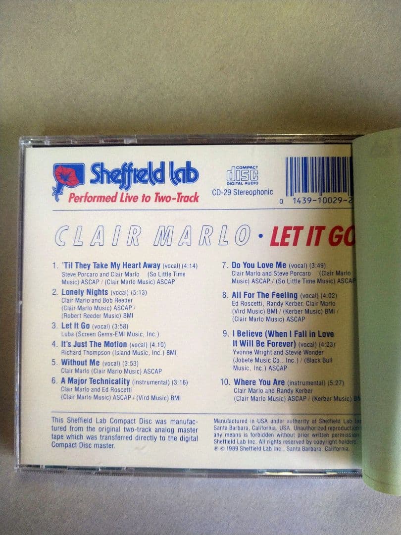 レット・イット・ゴー／クレア・マーロー