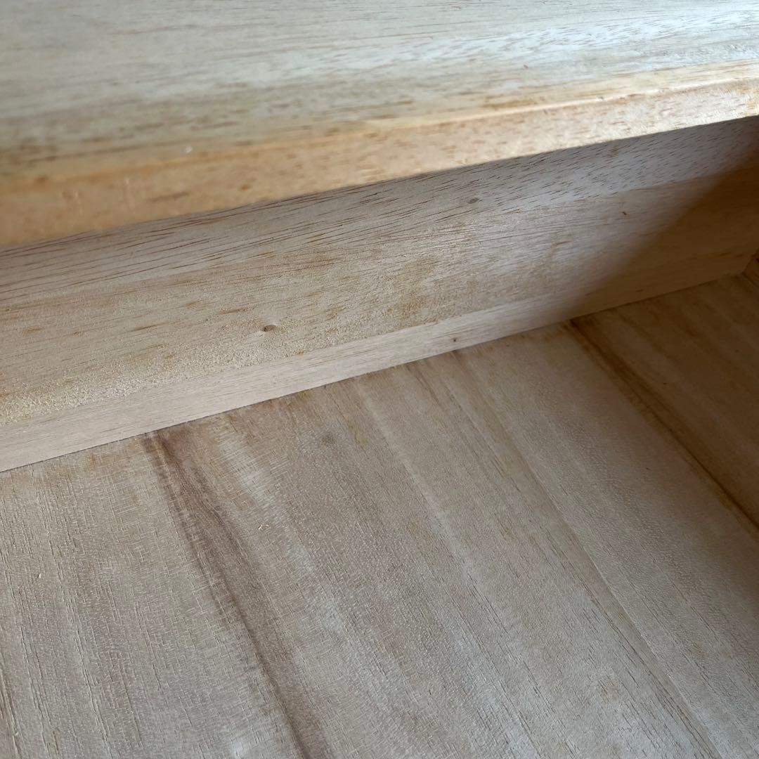 ヴィンテージ 桐箪笥 チェスト テレビ台 ローボード 3段 無塗装 昭和レトロ