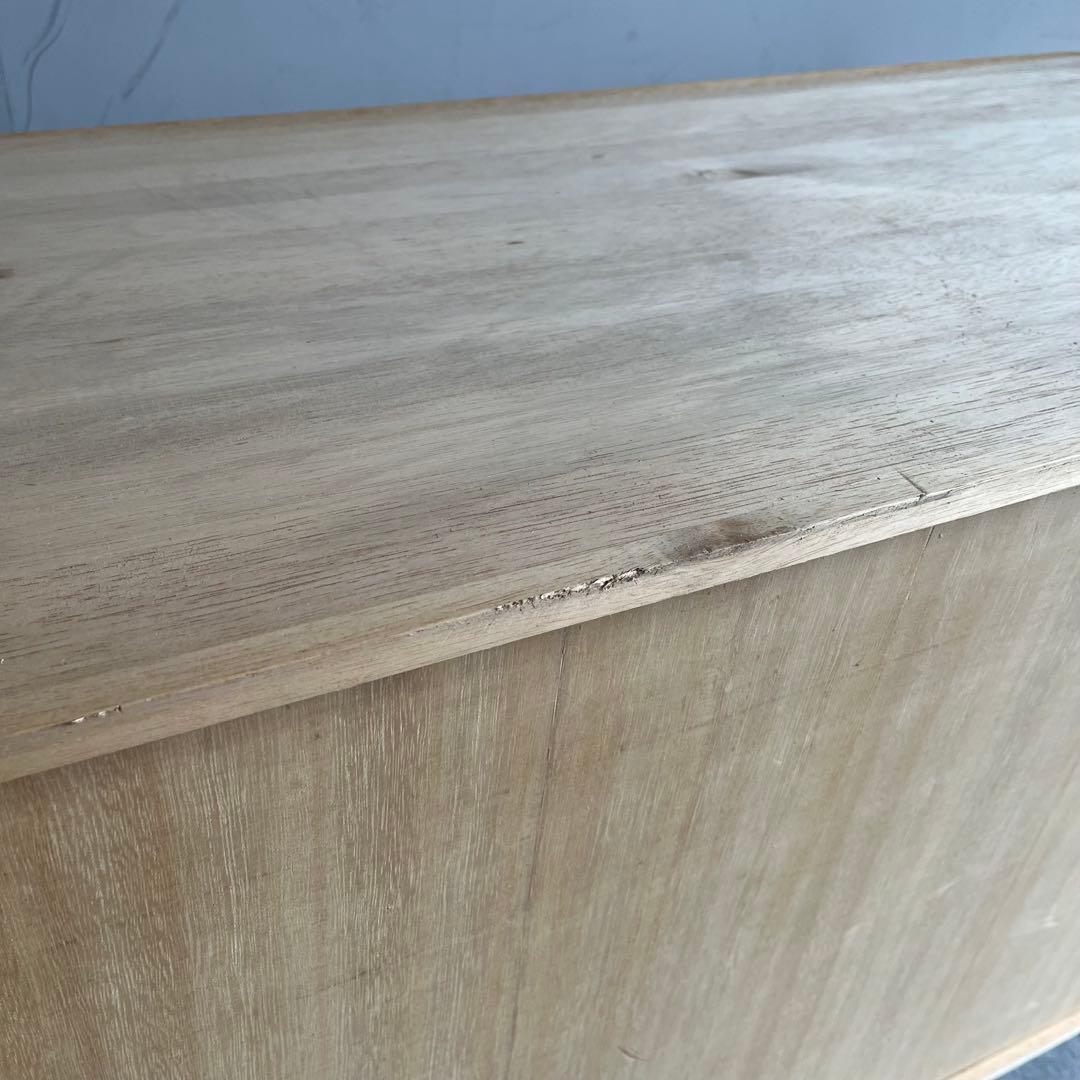 ヴィンテージ 桐箪笥 チェスト テレビ台 ローボード 3段 無塗装 昭和レトロ