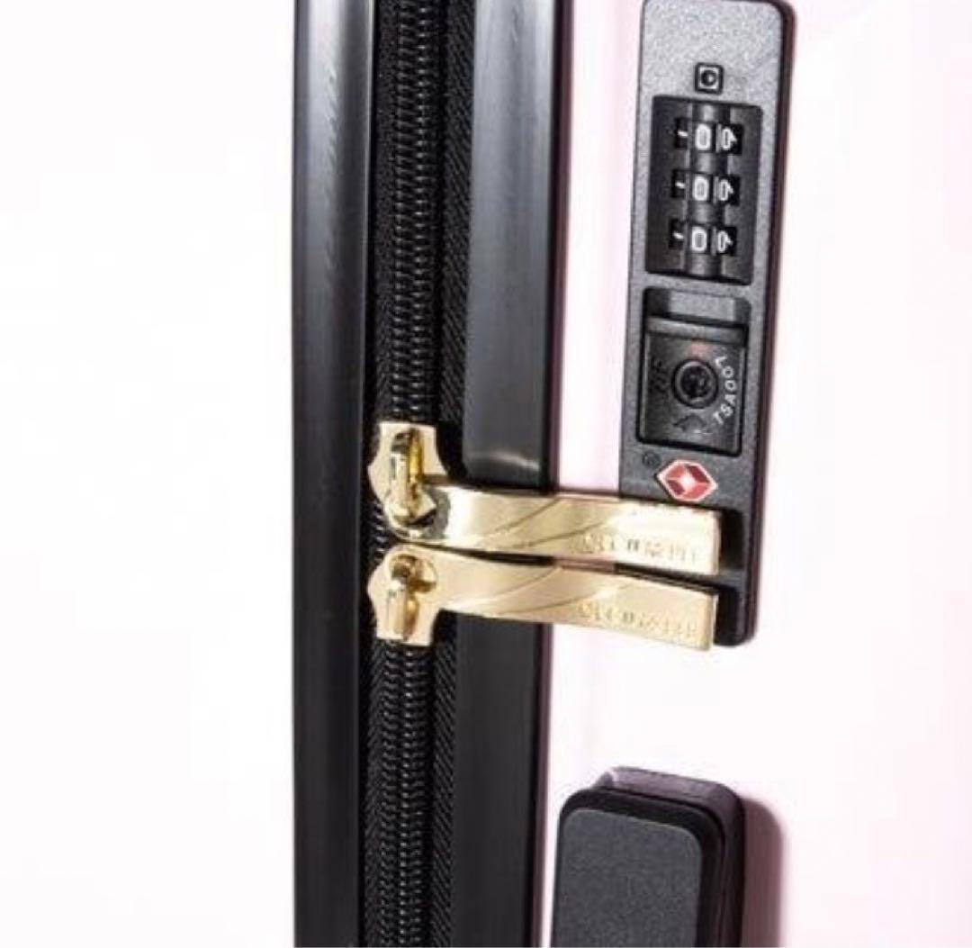 セシルマクビーCECIL McBEE Sサイズ キルト風キャリーケース ゴールド