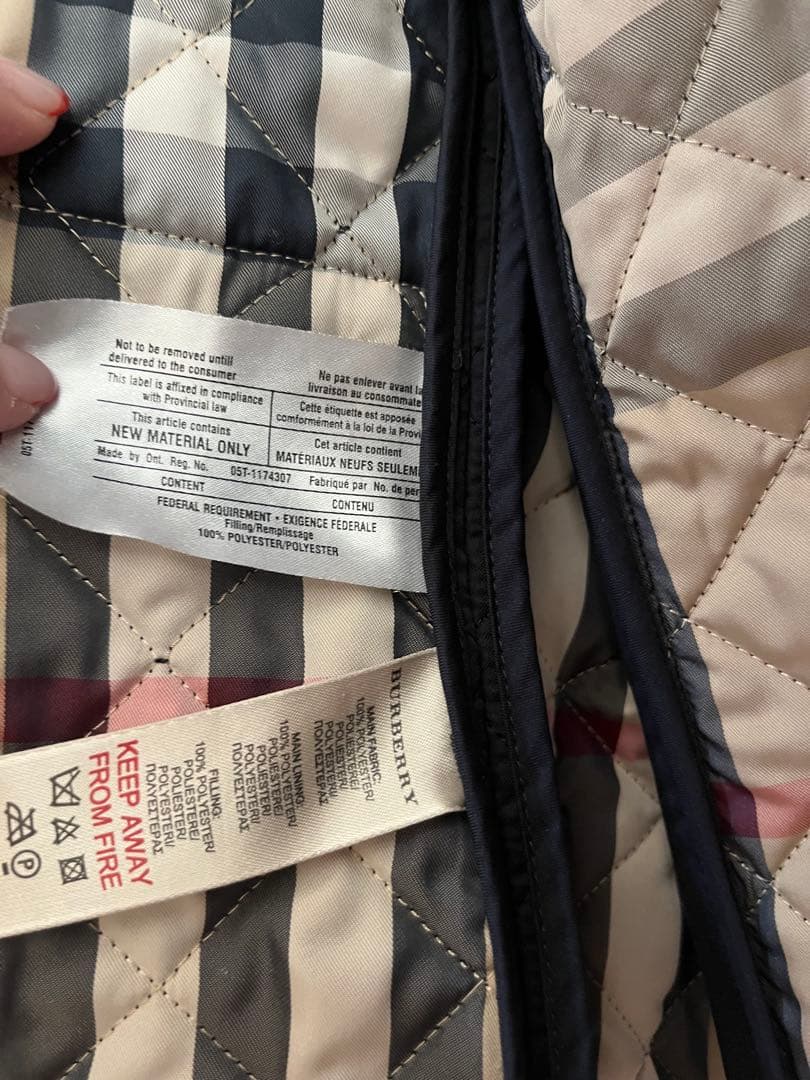 Burberry バーバリー キルティングジャケット 12Y 150