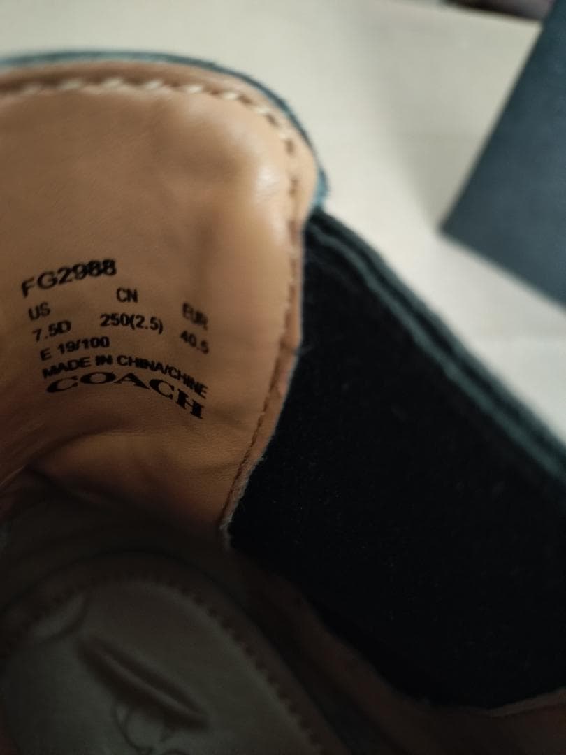 COACH(コーチ) チェルシーブーツ サイドゴアブーツ 25cm/US7.5D