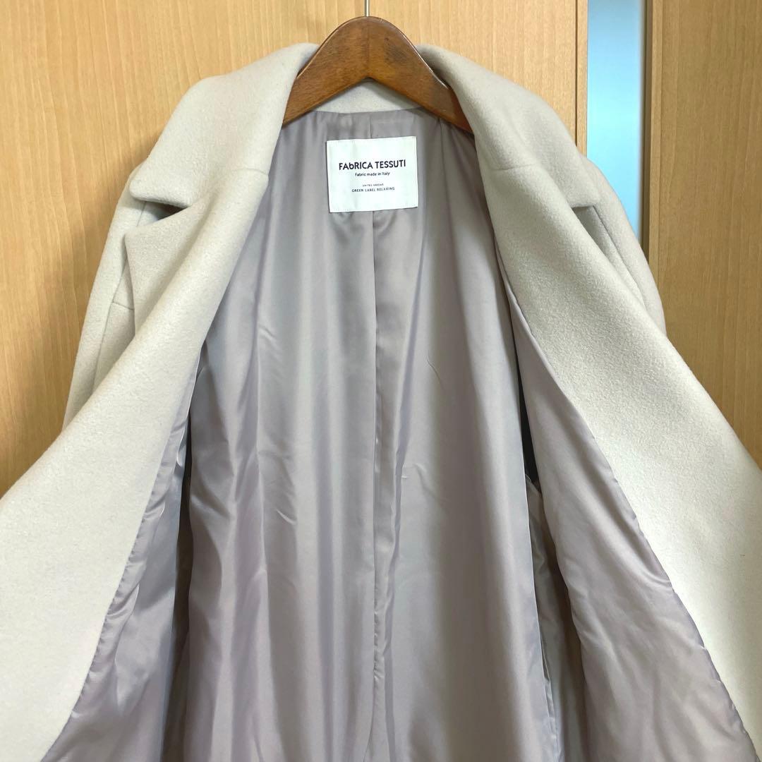 ☆美品☆ グリーンレーベル 定価29,700円 ファブリカチェスターコート　38