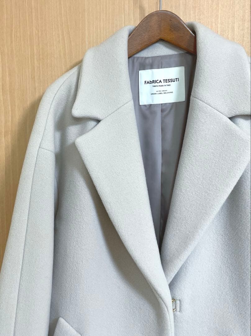 ☆美品☆ グリーンレーベル 定価29,700円 ファブリカチェスターコート　38