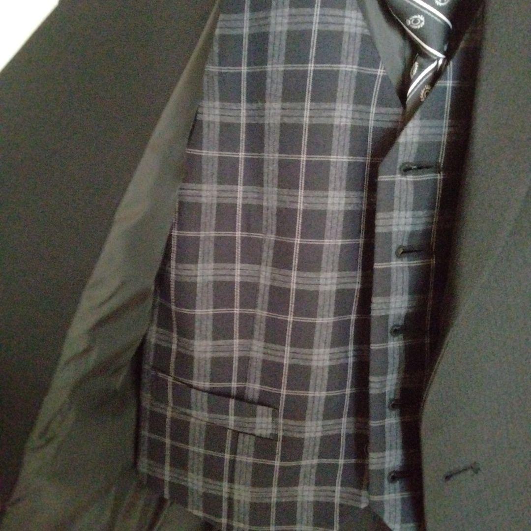 か*ん様 子供140 黒フォーマルスーツ(ベストあり)　セットCHPOIN