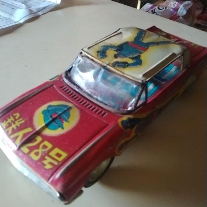 《昭：貴重》鉄人28号 ミニカー 赤