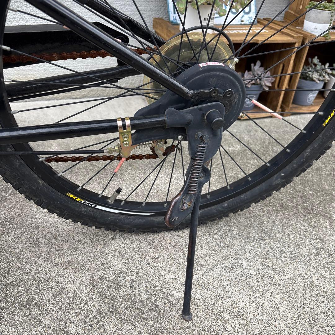 訳あり！人気！ドライド　24インチ　自転車　黒赤　引き取り限定