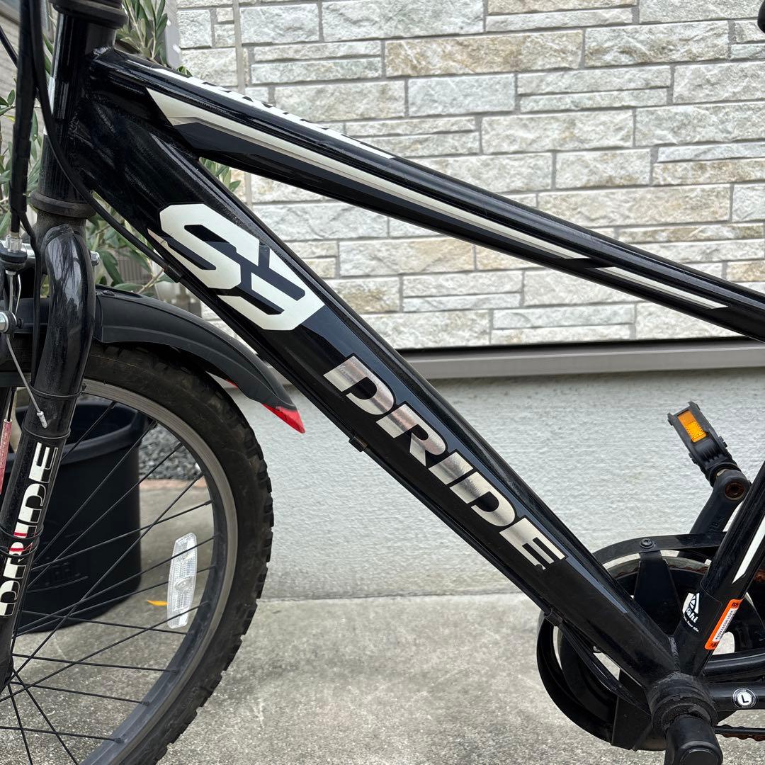 訳あり！人気！ドライド　24インチ　自転車　黒赤　引き取り限定