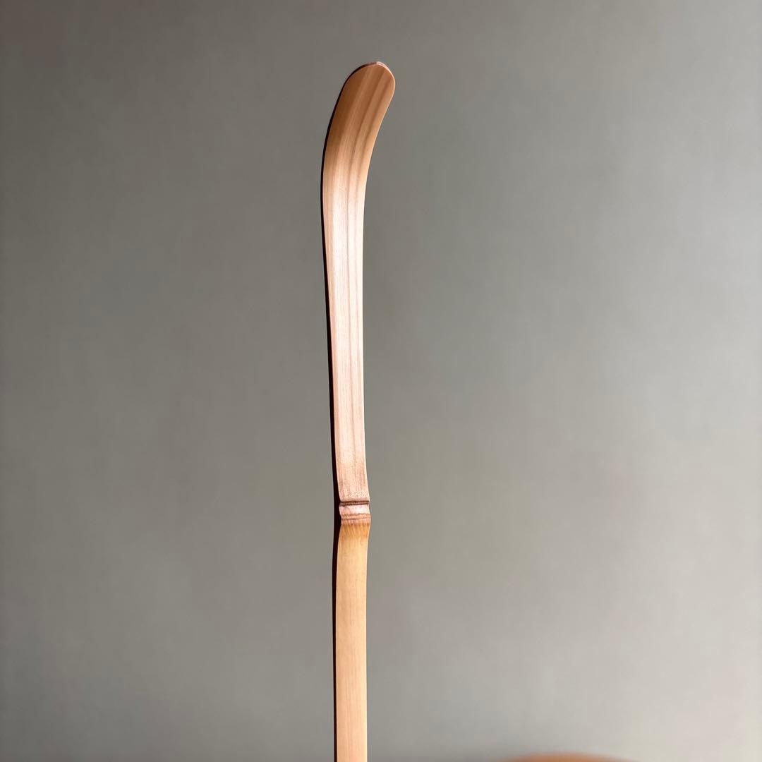 茶杓 銘「秋露」 八坂神社 祇園祭神輿洗松明の残竹 竹筒 木箱入り