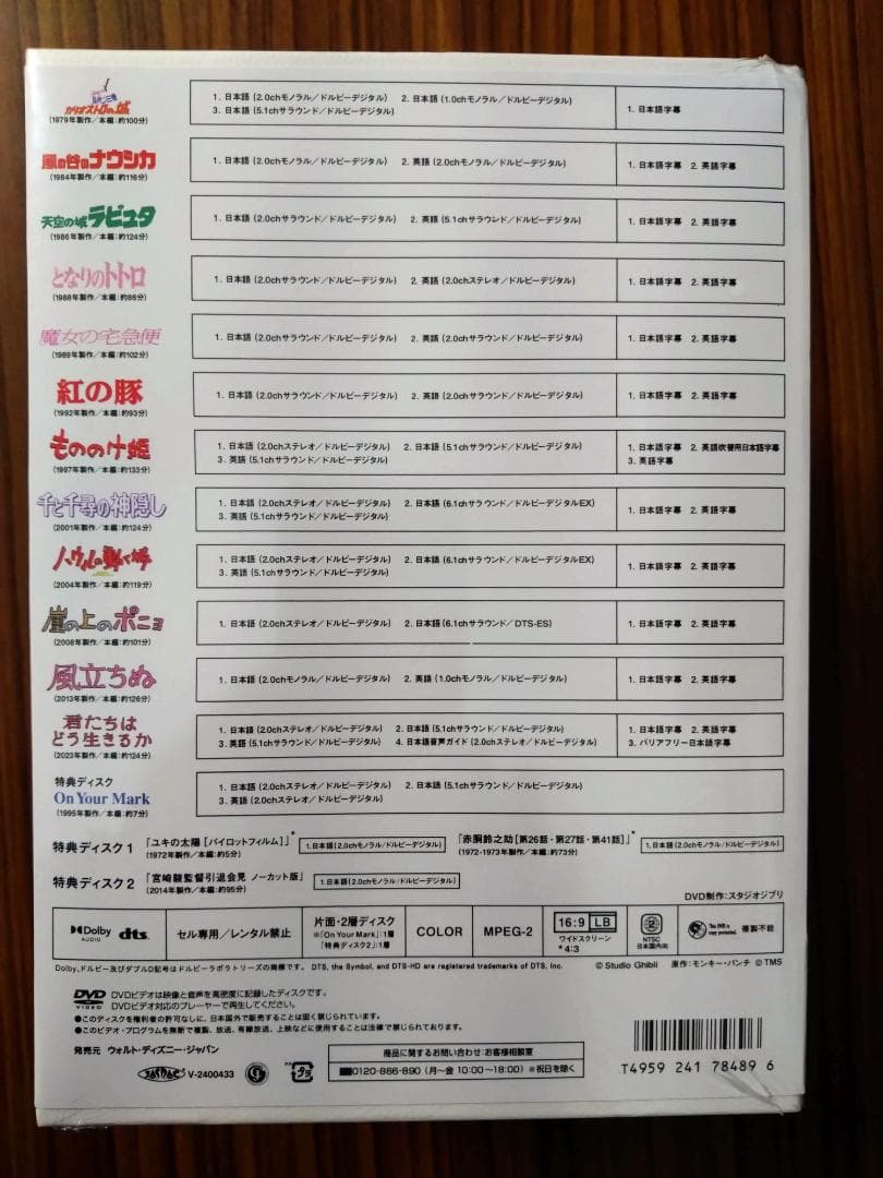 宮﨑駿監督作品集〈15枚組〉DVD 新品・未開封