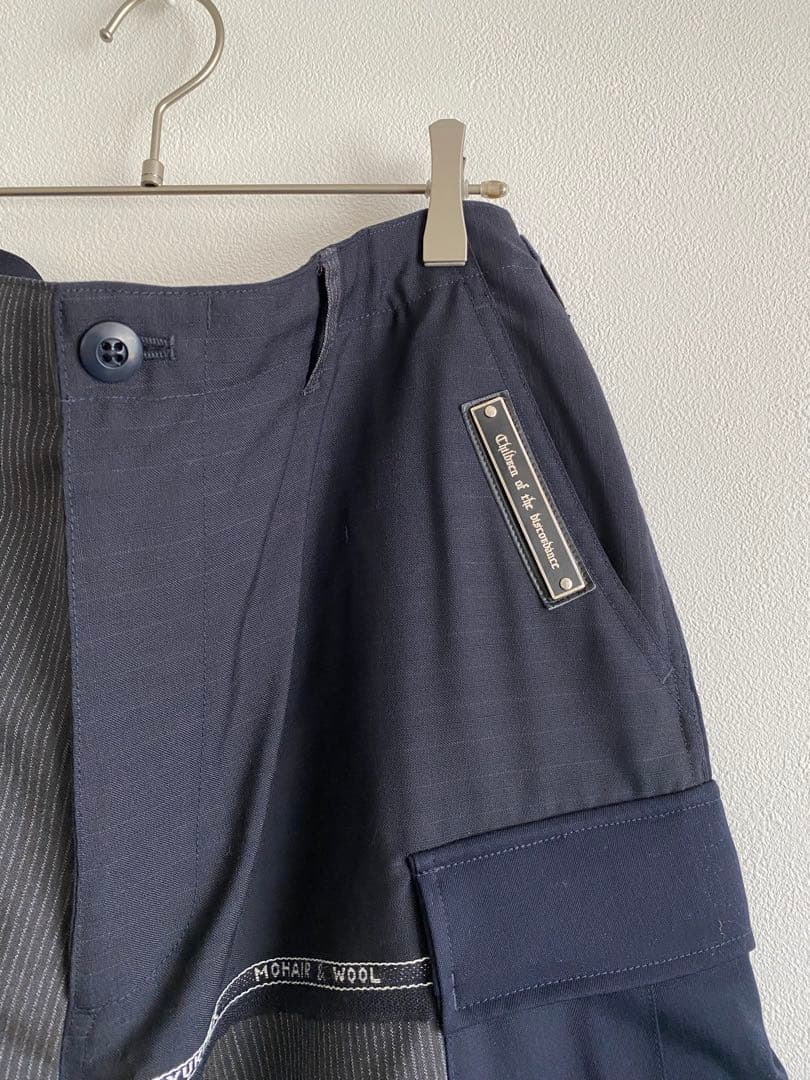 【即発送美品】COTD2WAY WOOL PATCHWORK TROUSERS