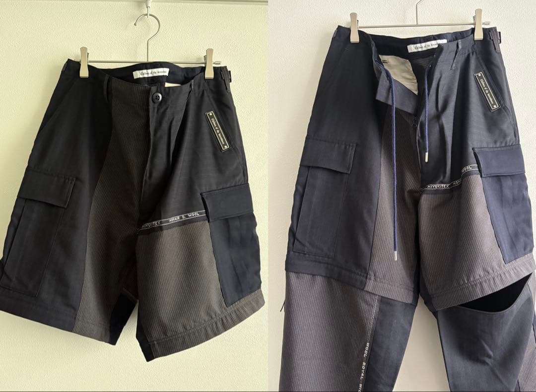 【即発送美品】COTD2WAY WOOL PATCHWORK TROUSERS