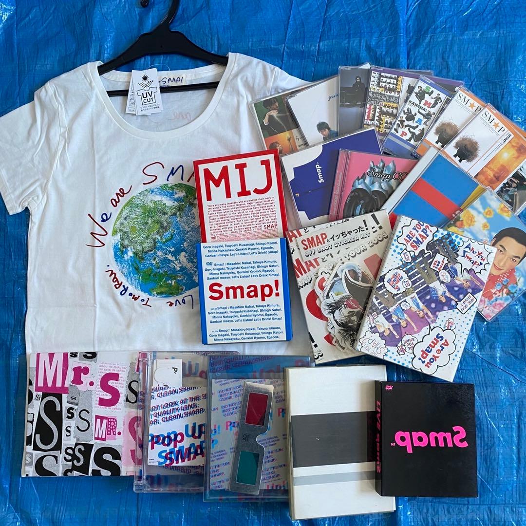 SMAP Tシャツ CD DVD まとめ売り グッズ