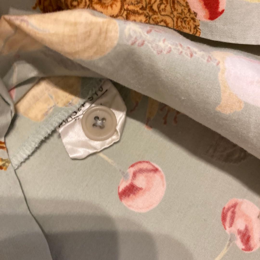 ピンクハウス　カネコイサオデザインフルーツ柄サロペットスカート