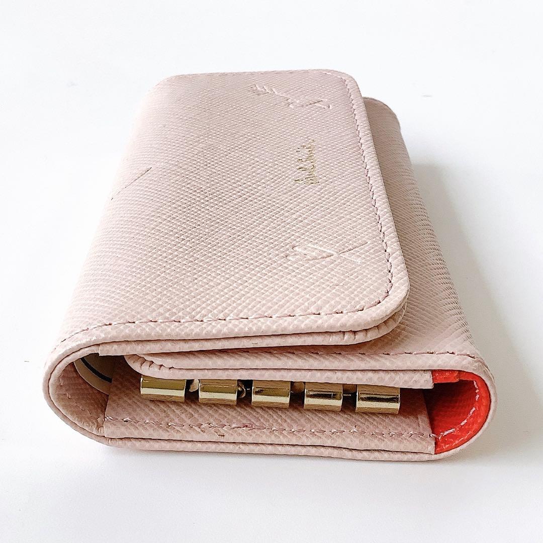 新品★ポールスミス★スミシーハート★本革4連キーケース★ピンク