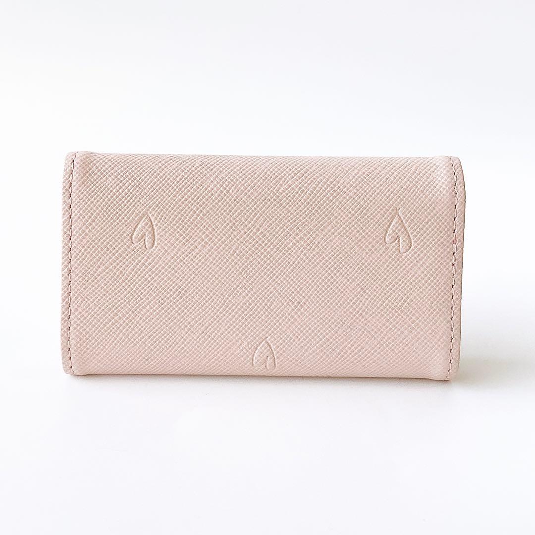 新品★ポールスミス★スミシーハート★本革4連キーケース★ピンク