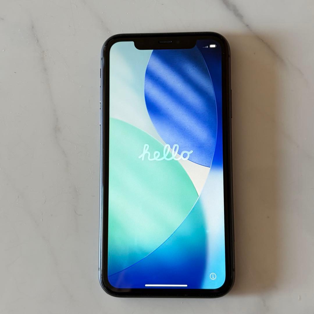 iPhone11 64GB ブラック SIMフリー 中古 液晶白点あり