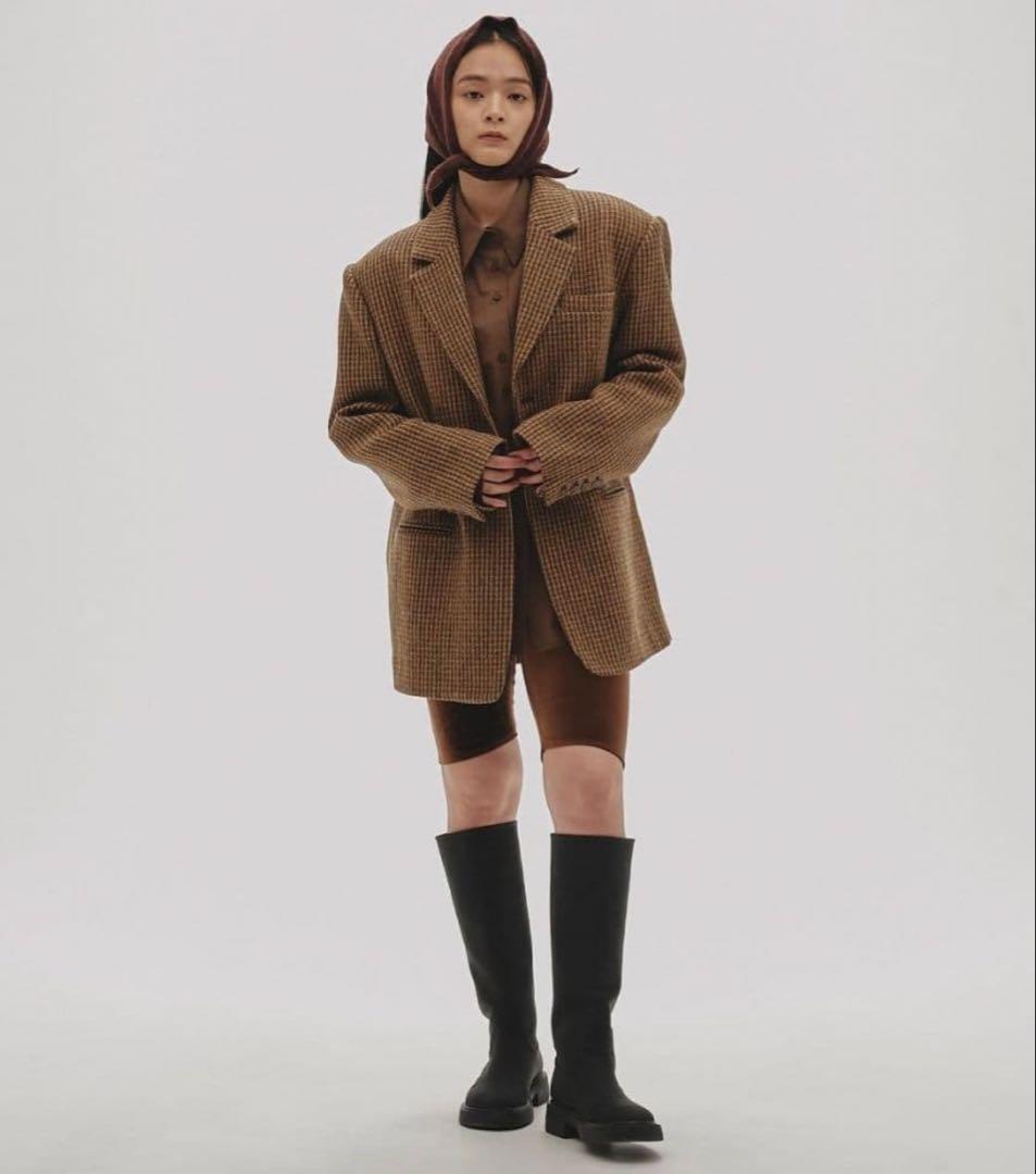 TODAYFUL Wool100% Check Jacket 36 タグ付き