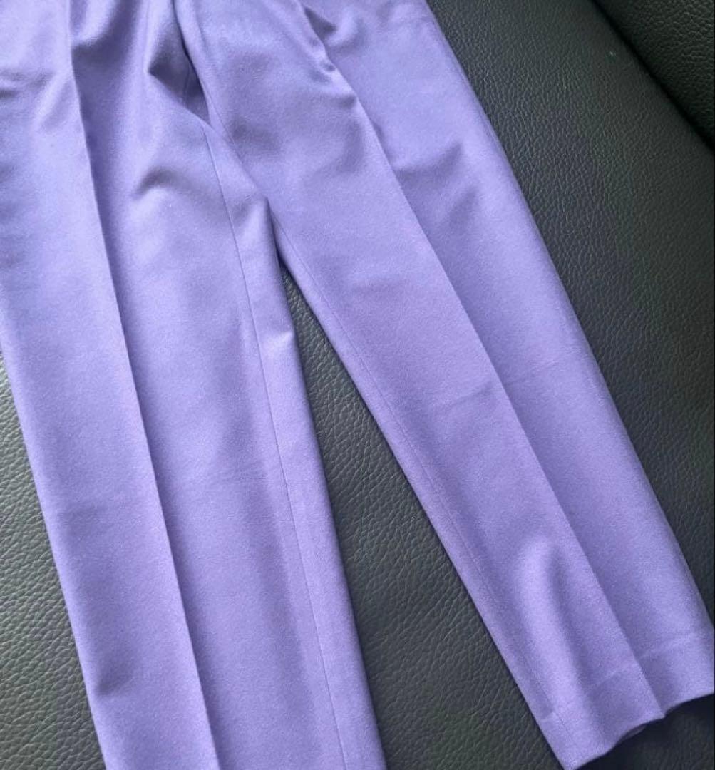 ドゥロワー Drawer 22AW 36 ウール フラノ ベーシックパンツ