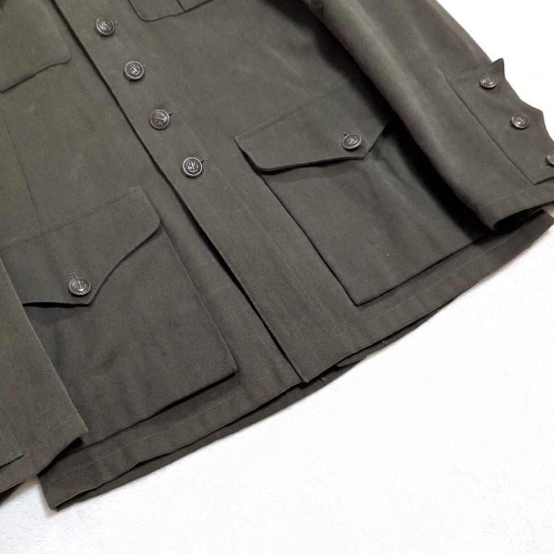 希少デザイン 48 アニエスベー スロバキア製 ミリタリー ナポレオンコート