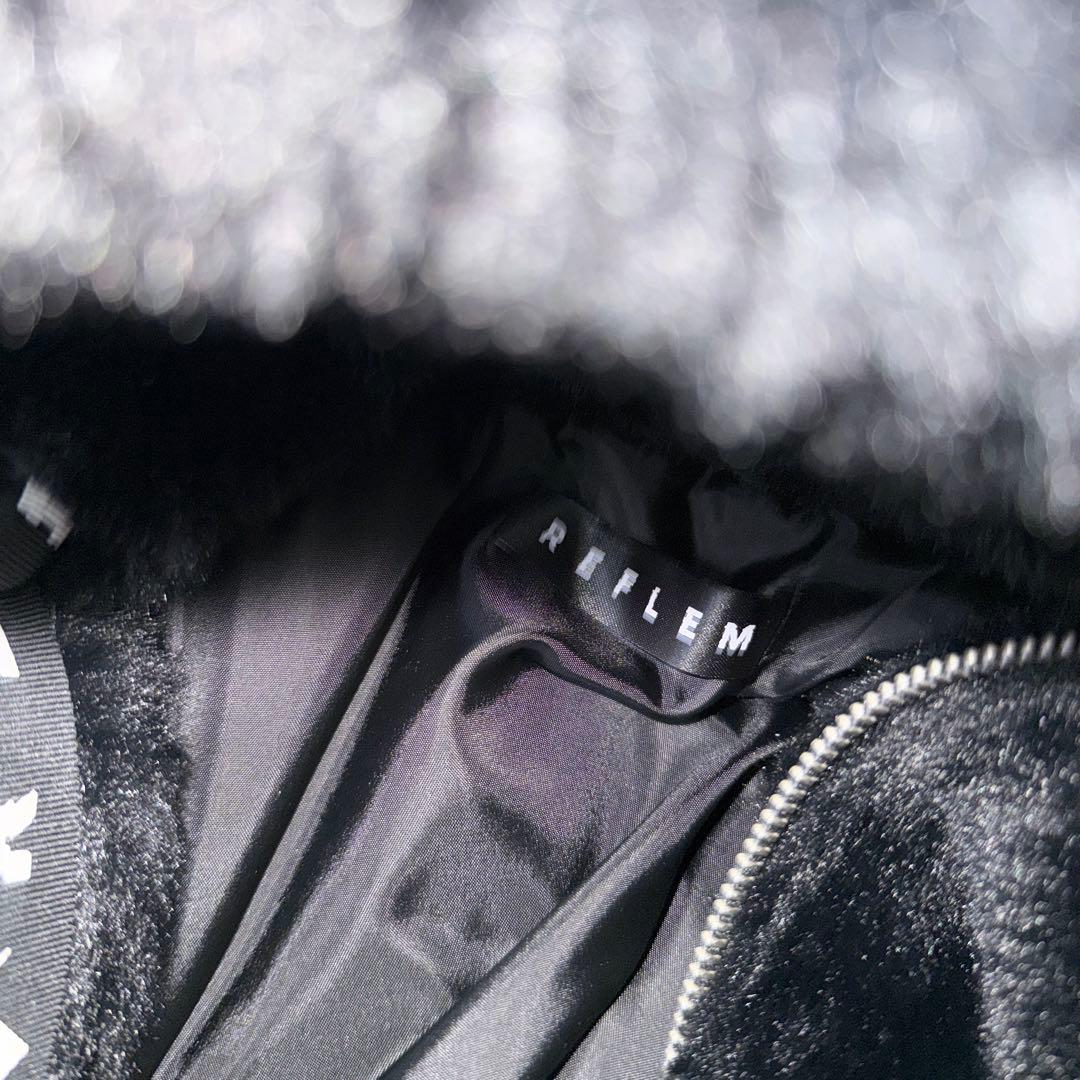 レフレム ファーパーカー ブルゾン うさ耳 ブラック　reflem