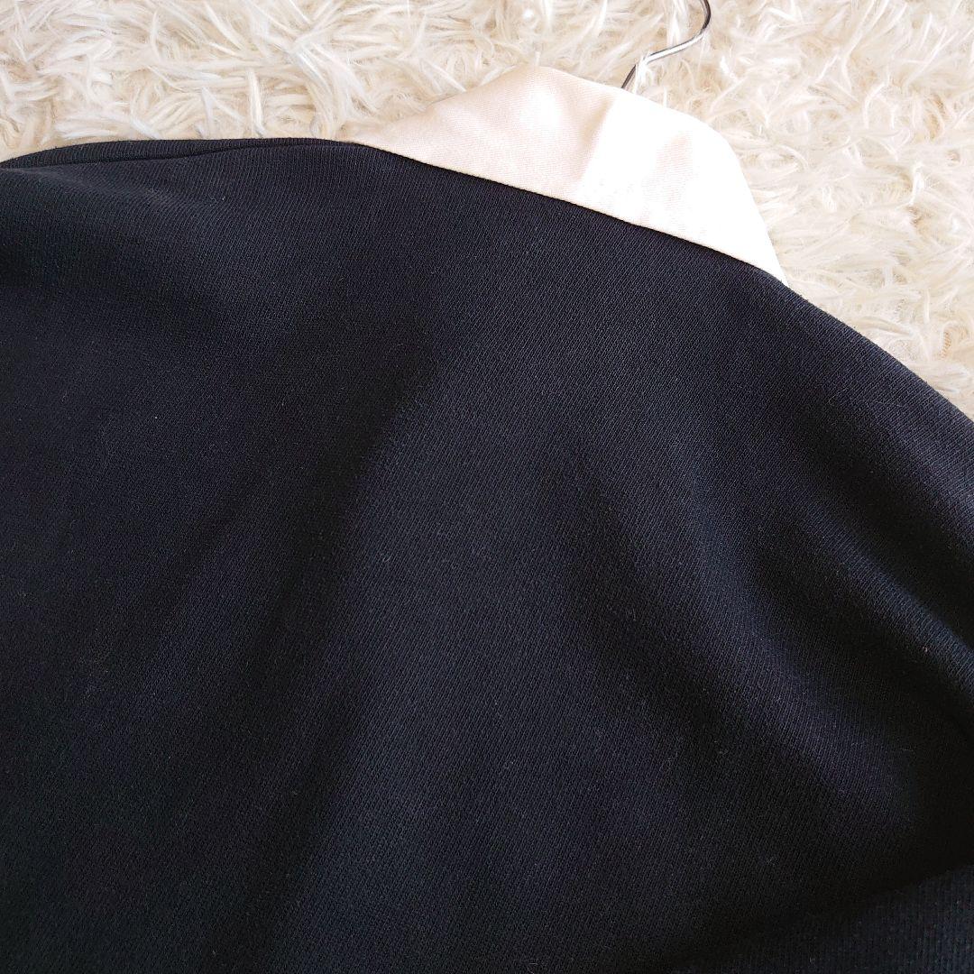 カンタベリー オールブラックス ロゴ刺繍 ラガーシャツ