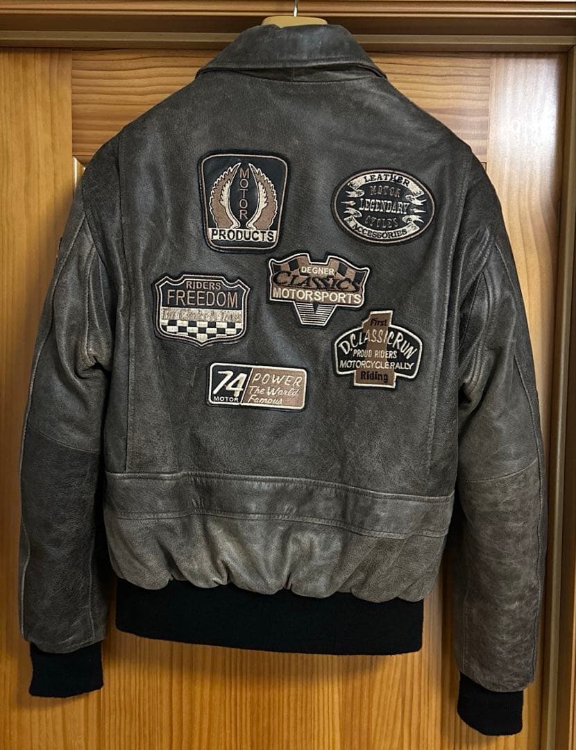 Ｇ－１フライト・レザー・ジャケット 　M ダークブラウン　デグナープロテクター付