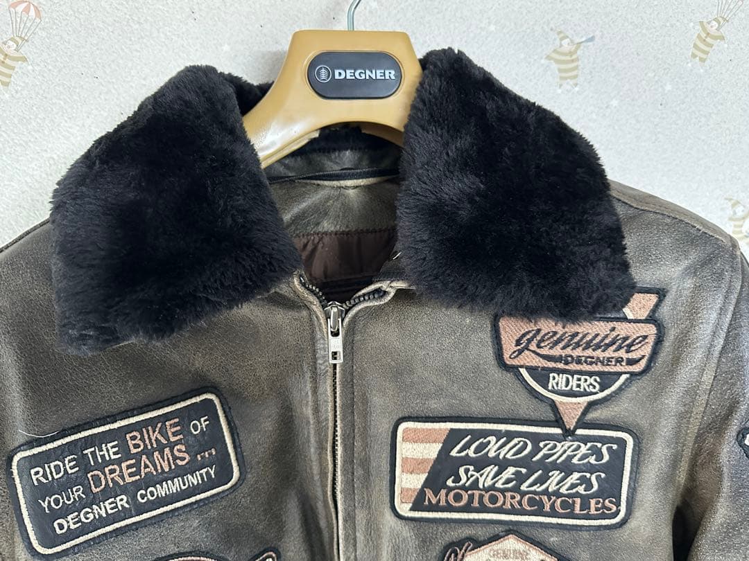 Ｇ－１フライト・レザー・ジャケット 　M ダークブラウン　デグナープロテクター付