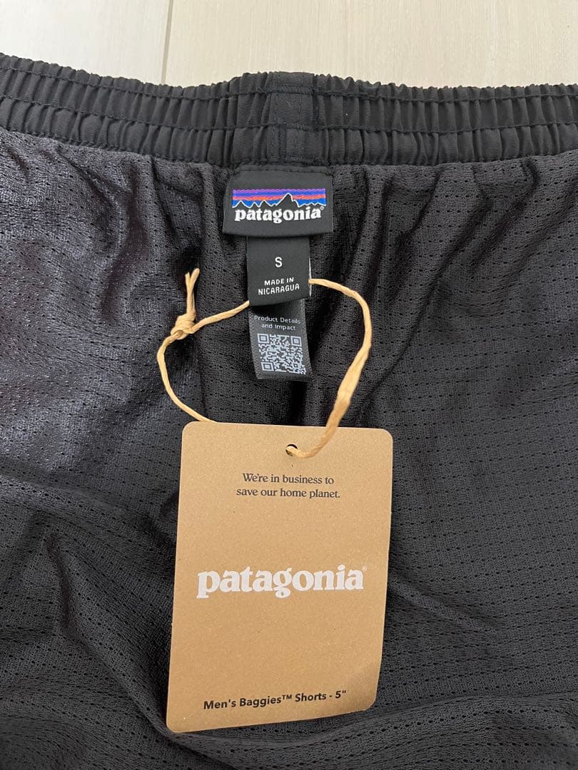 パタゴニア メンズ バギーズショーツ 5インチ Sサイズ ブラック 正規新品