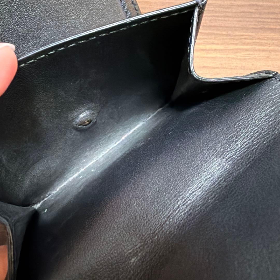 【1/30まで値下げ中】スモール フラップウォレット トリオンフ　ブラック