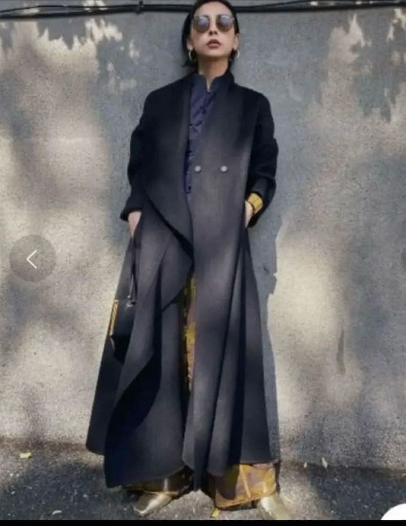 Ameri UNDRESSED FRILL COLLAR COAT Sサイズ