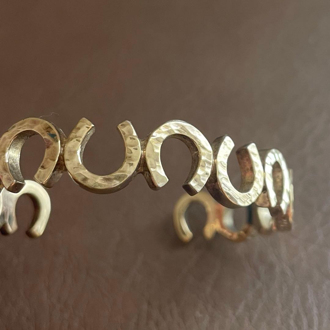 203jewelry シルバー馬蹄バングル