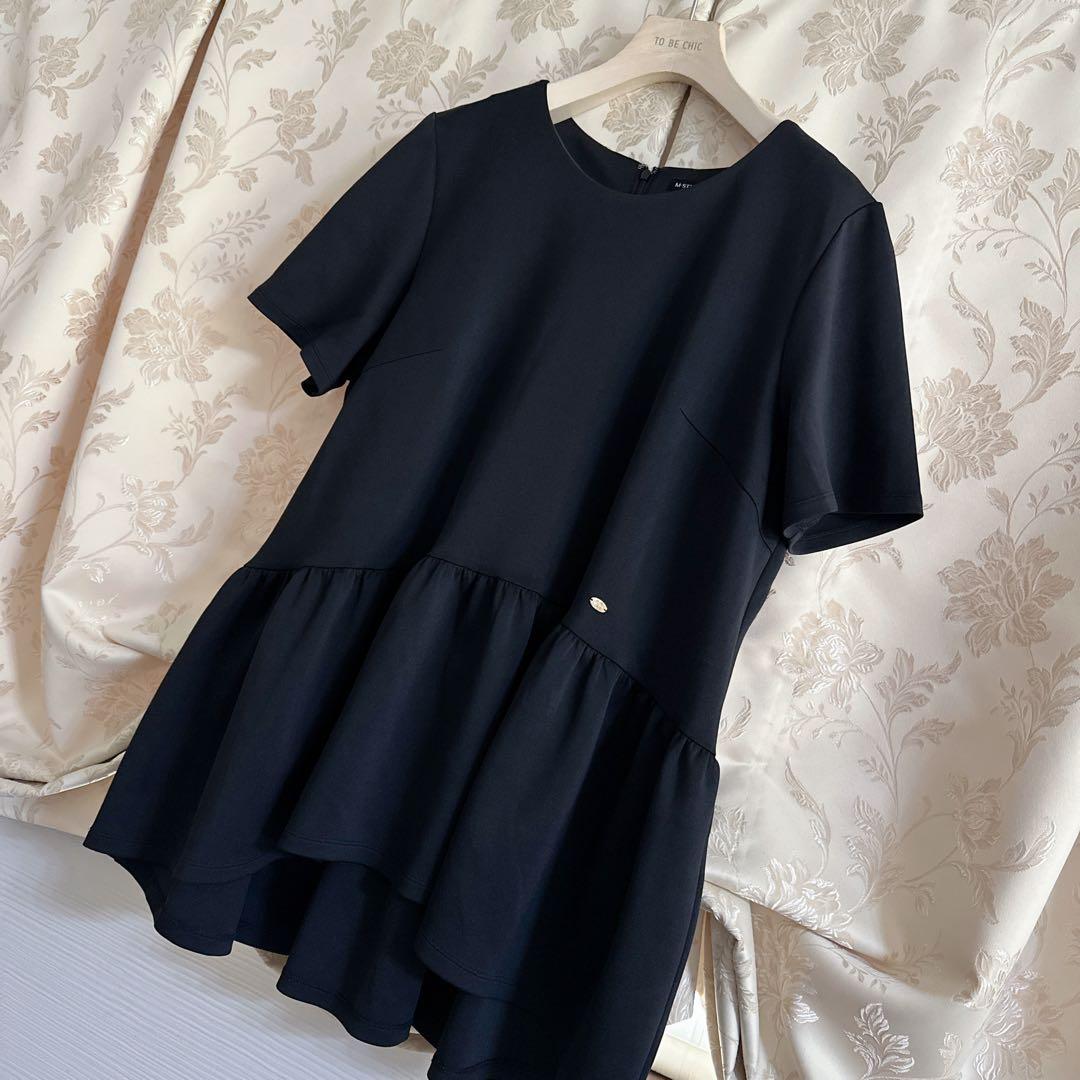 美品 大きいサイズ ローズティアラ リボン フレアチュニック