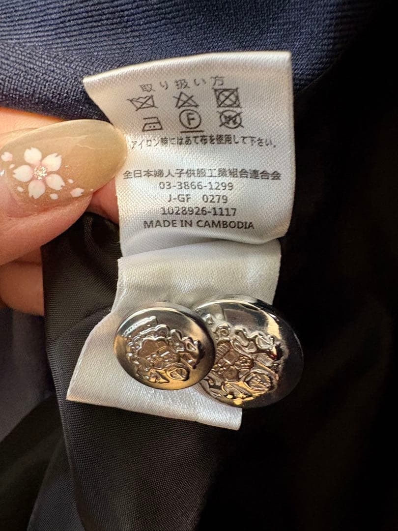 卒業式　男の子　小学生　紺　チェック柄 スーツ　5点セット　水色シャツ