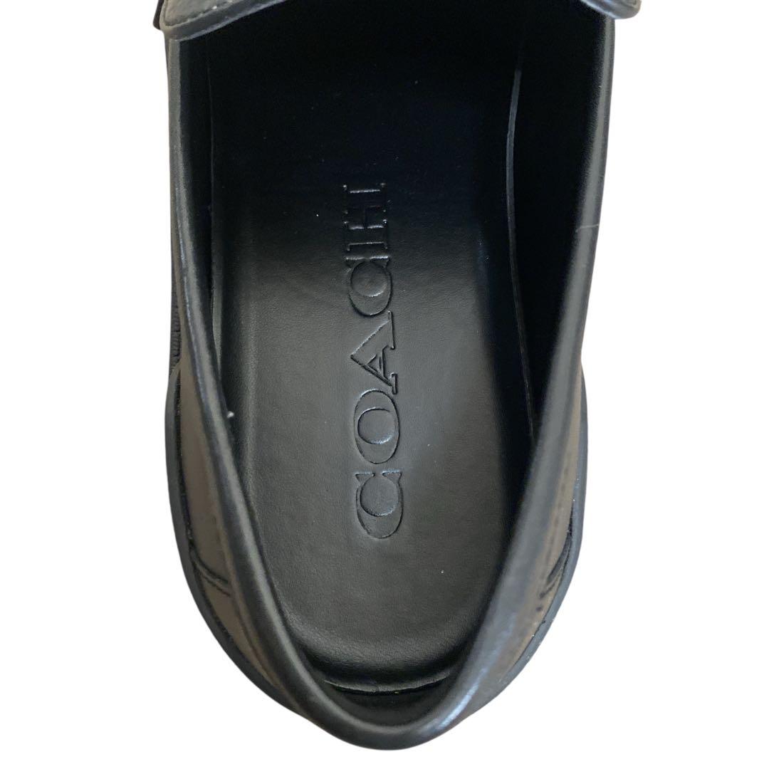 極美品COACH プラットフォーム ローファー 厚底 CAP35 カモ柄　8
