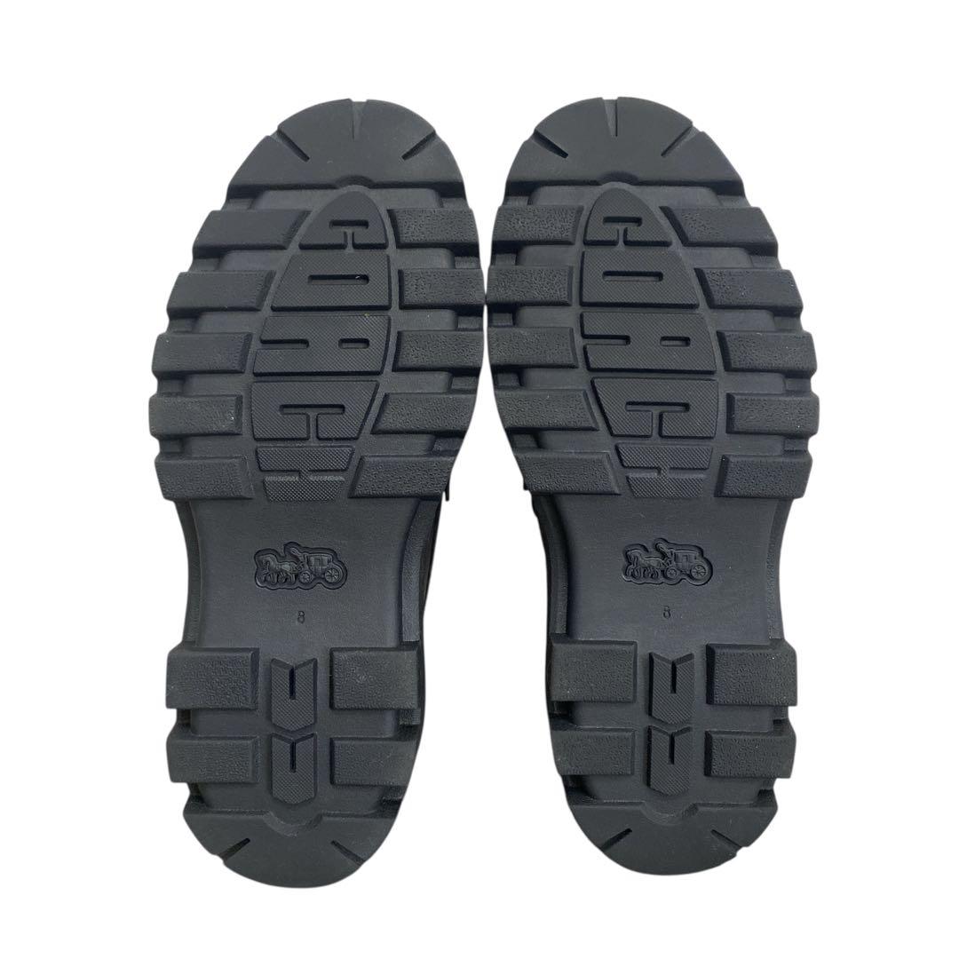 極美品COACH プラットフォーム ローファー 厚底 CAP35 カモ柄　8