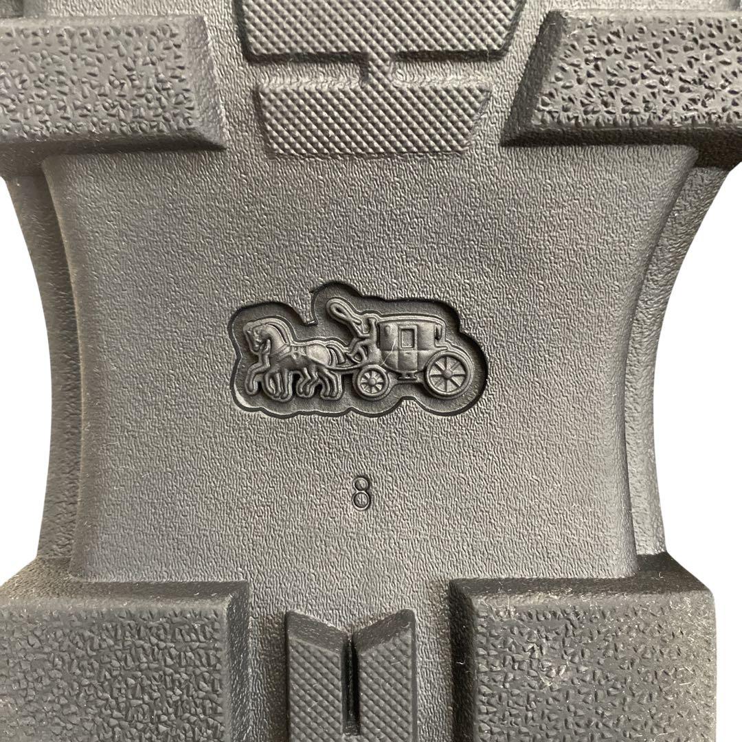 極美品COACH プラットフォーム ローファー 厚底 CAP35 カモ柄　8