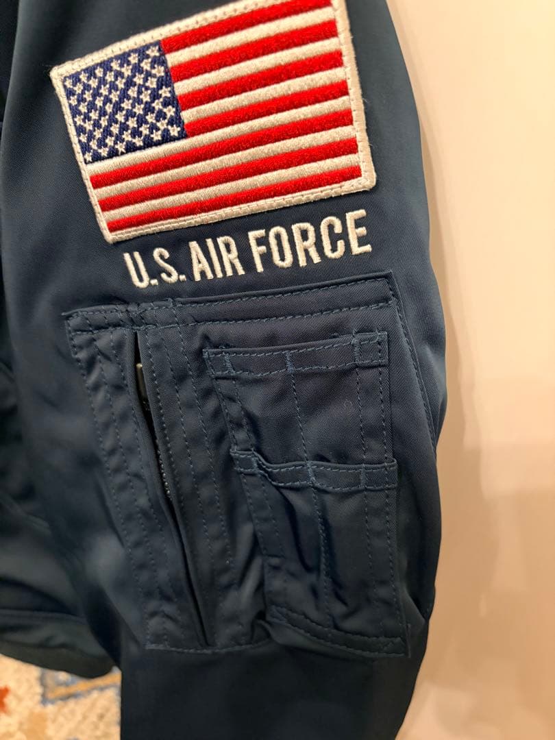 【ハト】AIR NATIONAL GUARD MA-1ジャケット M