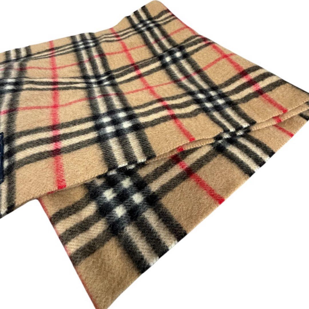 美品 Burberry バーバリー マフラー カシミヤ イギリス製 ノバチェック