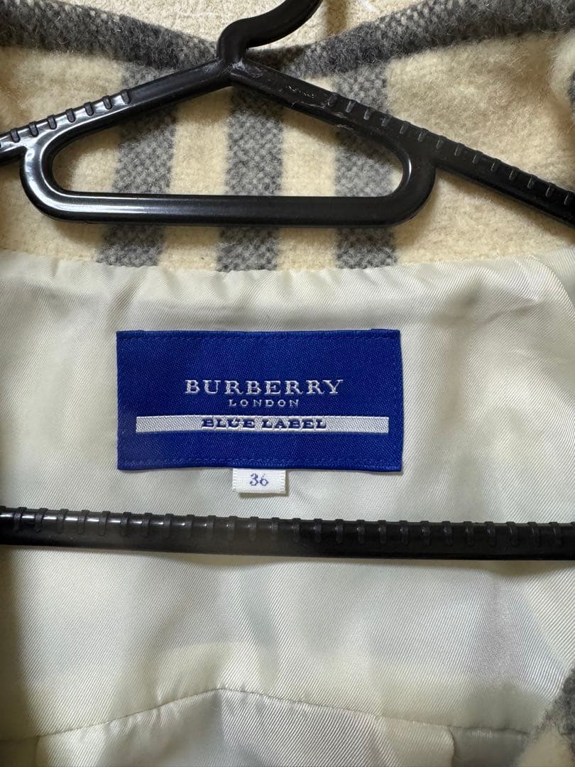 BURBERRY BLUE LABEL　ポンチョ　ケープ　コート　36