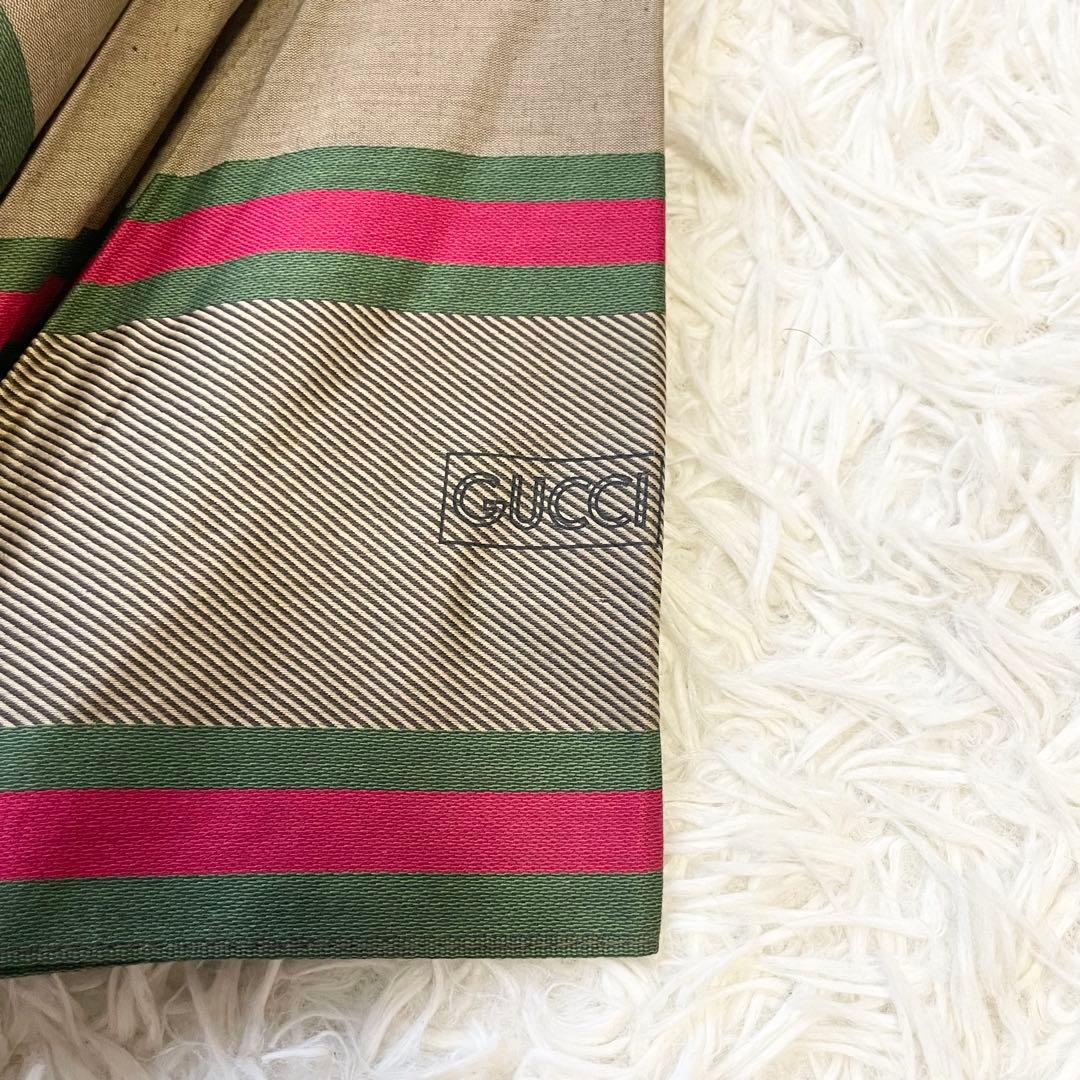 【極美品/希少】GUCCI グッチ 長傘 シェリーライン ヴィンテージ
