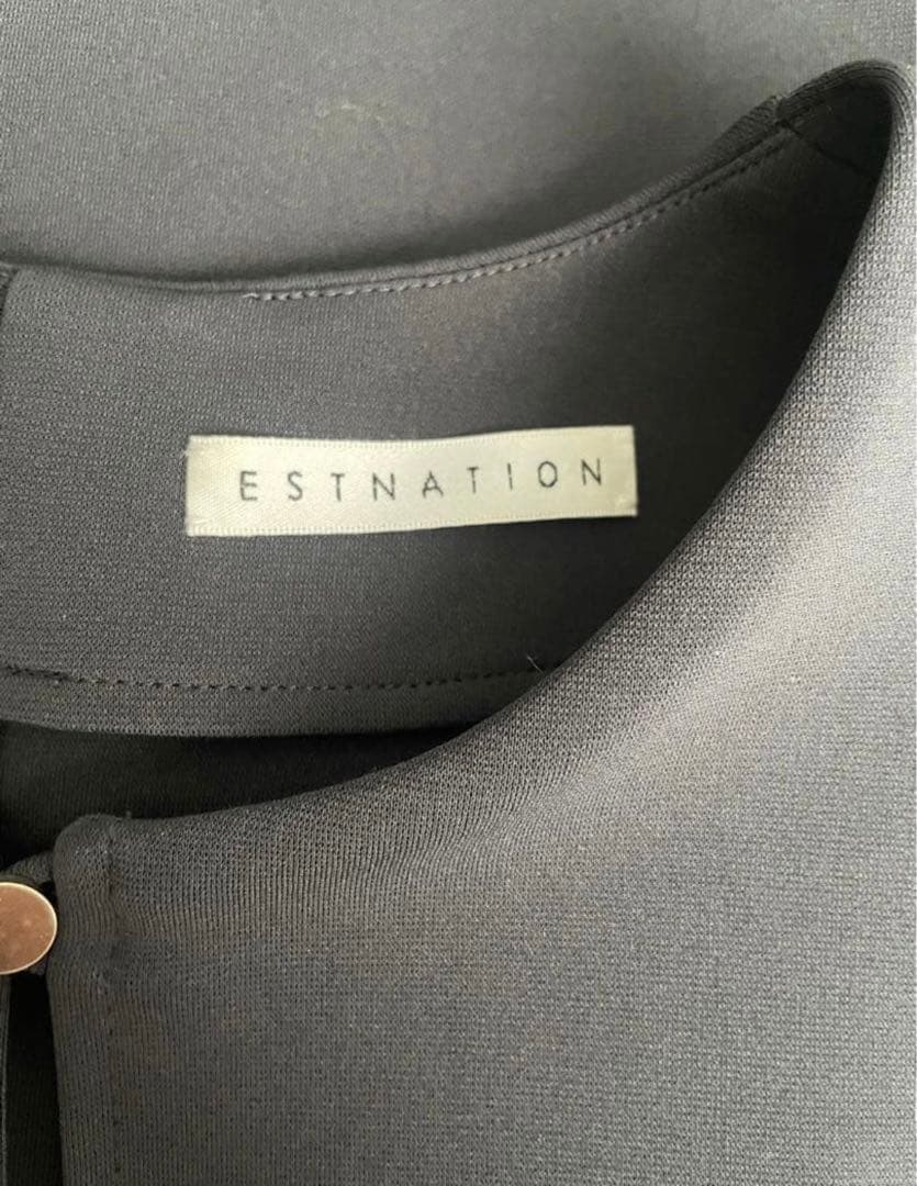 エストネーション ストレッチポンチドルマンスリーブ ワンピース 定価¥41800