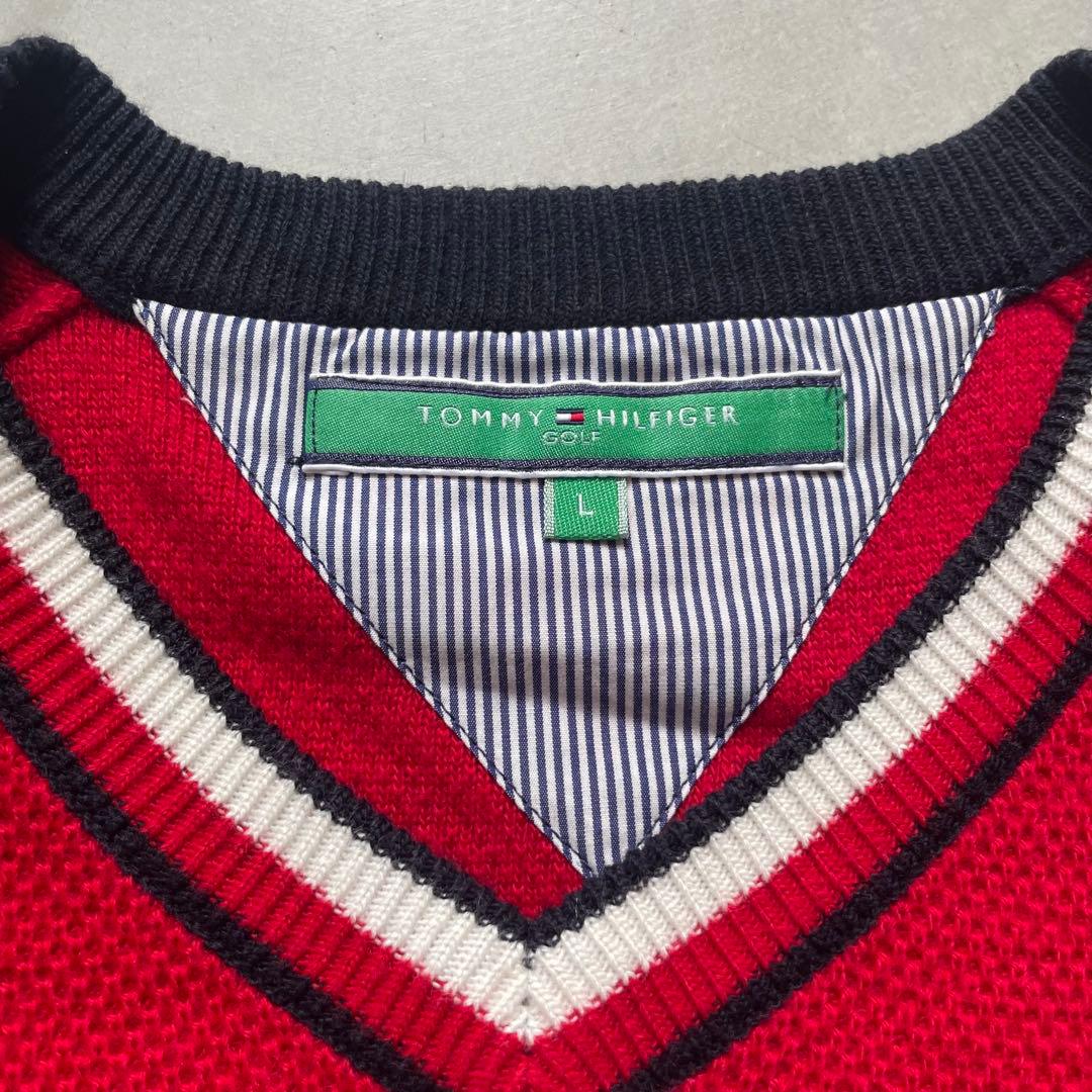 【美品】  トミーヒルフィガーゴルフ Ｖネックセーター