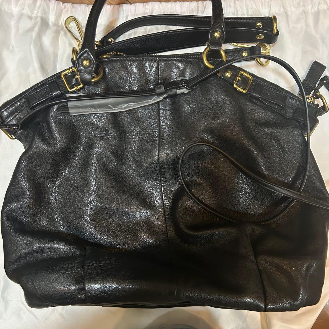 ★COACH マディソン ブラックトートバッグ レザー 美品