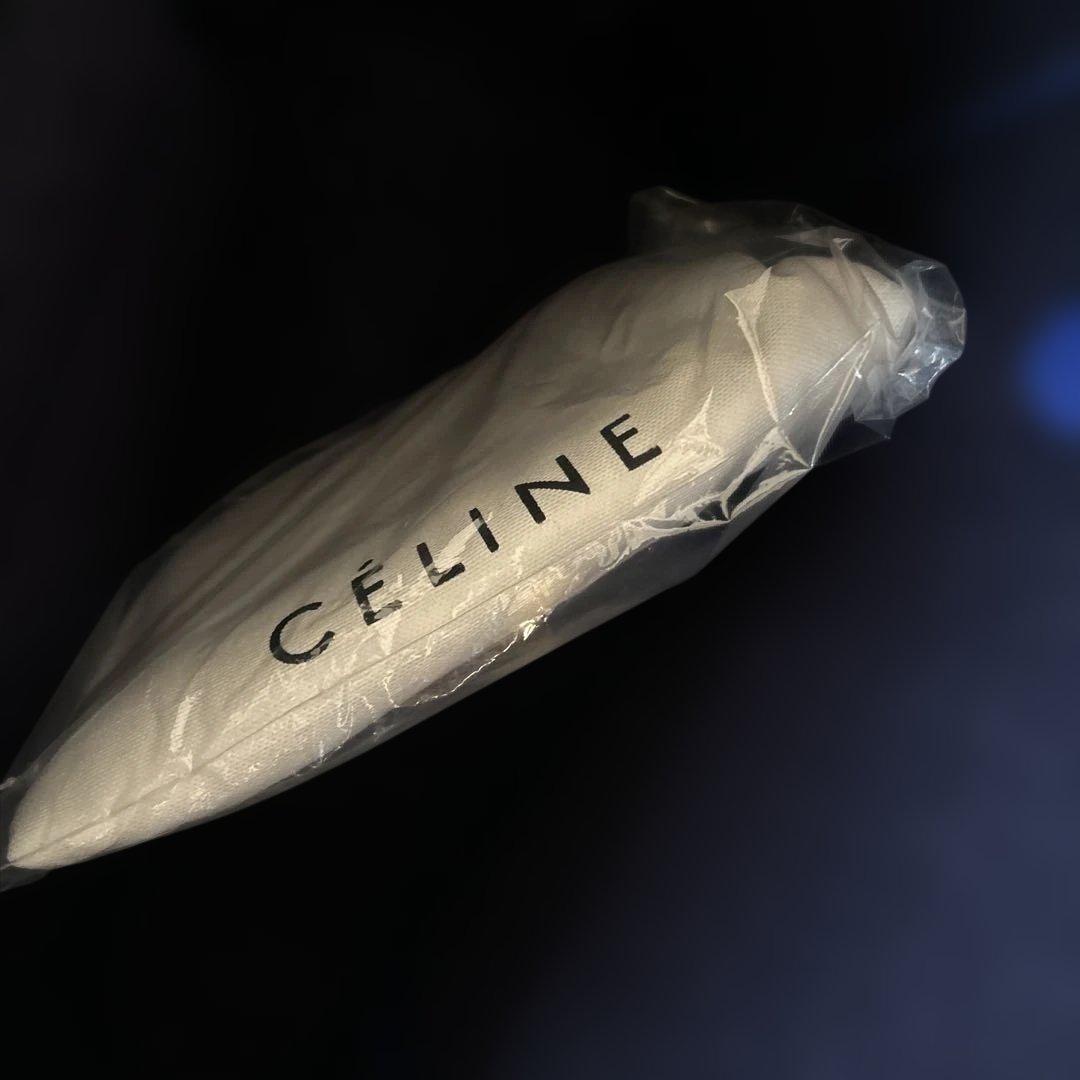 セリーヌ　ネイビー レザー トートバッグ タッセル付き　ショルダー　肩掛け