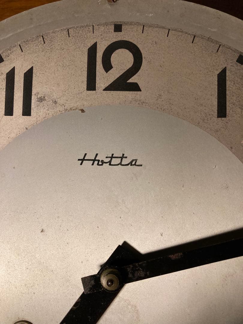 (レア) 堀田時計　当時物　モダンレトロデザインのオシャレな柱時計です。