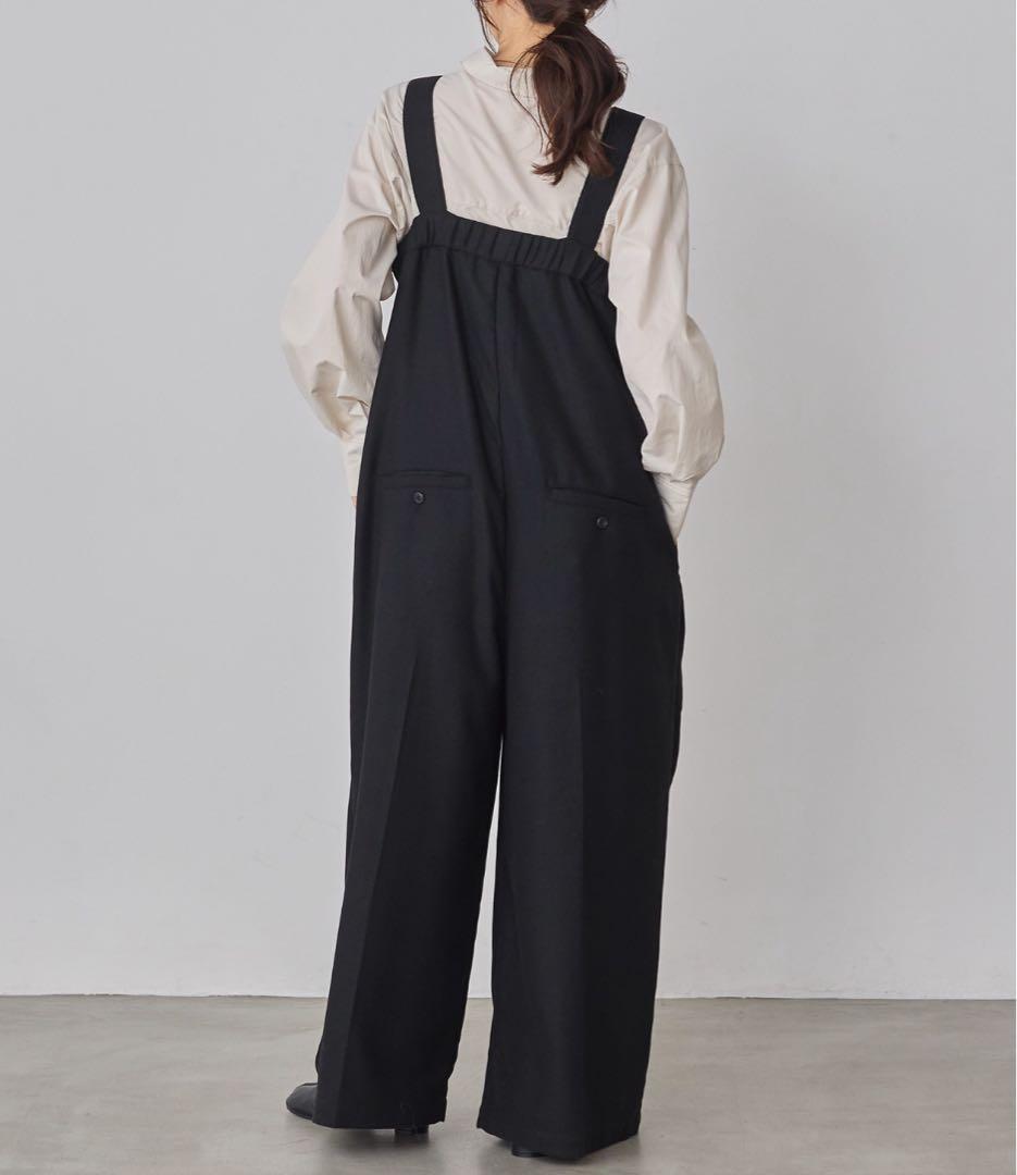 ウール混サロペット