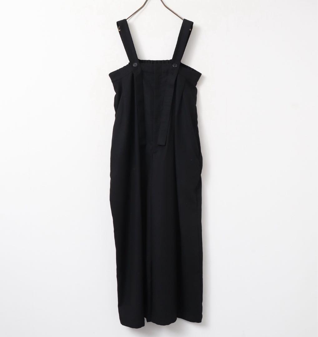 ウール混サロペット