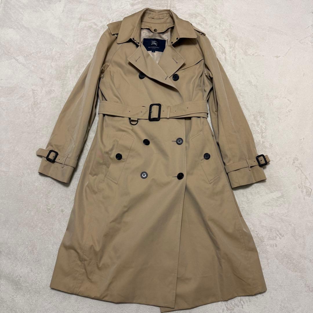 美品バーバリーロンドン　トレンチコート　ライナー付　メガチェック　44 ベージュ