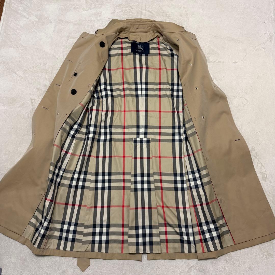 美品バーバリーロンドン　トレンチコート　ライナー付　メガチェック　44 ベージュ